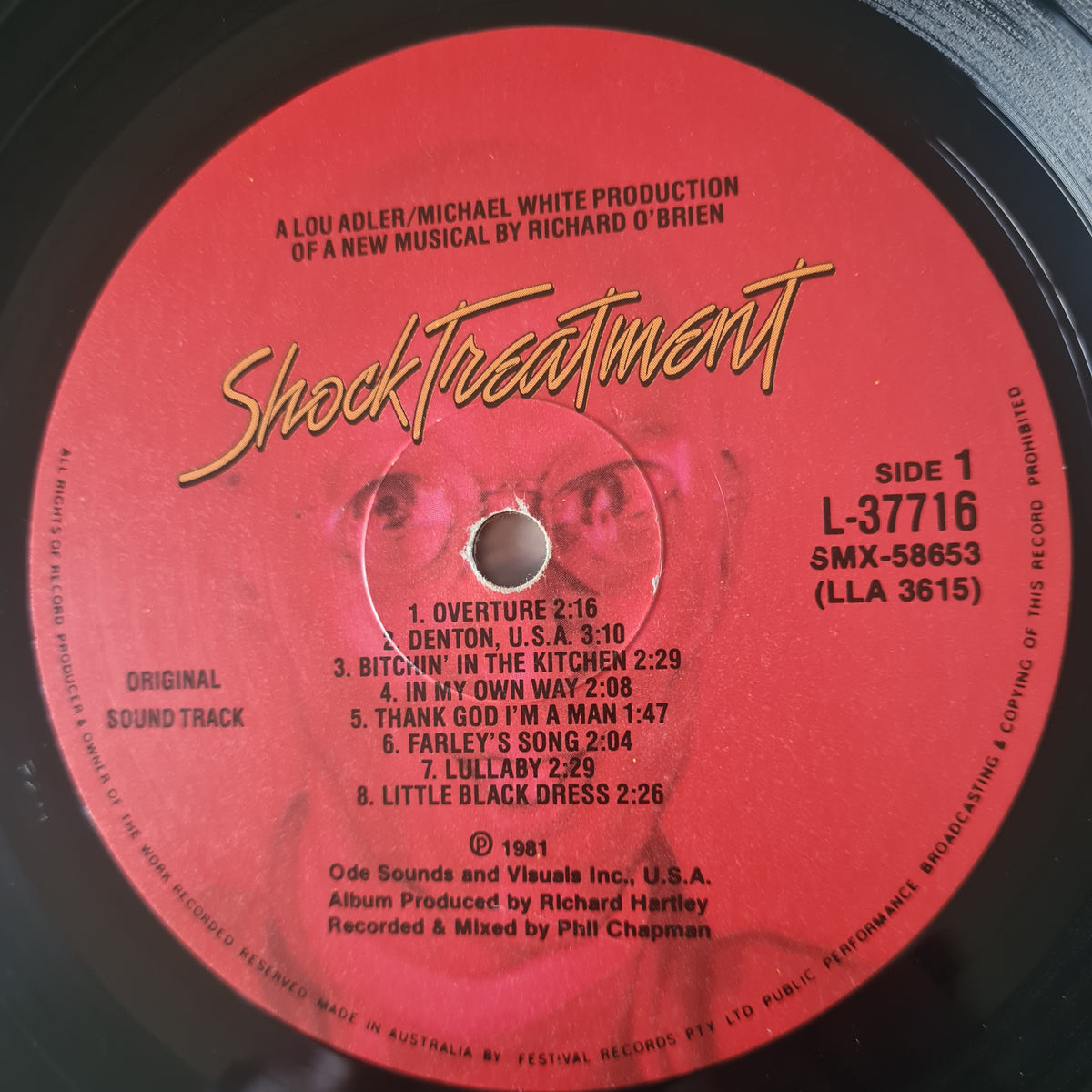 Various – Shock Treatment (Rocky Horror Sequel): Original Motion Picture Soundtrack - 1981 - Vinyl Record LP