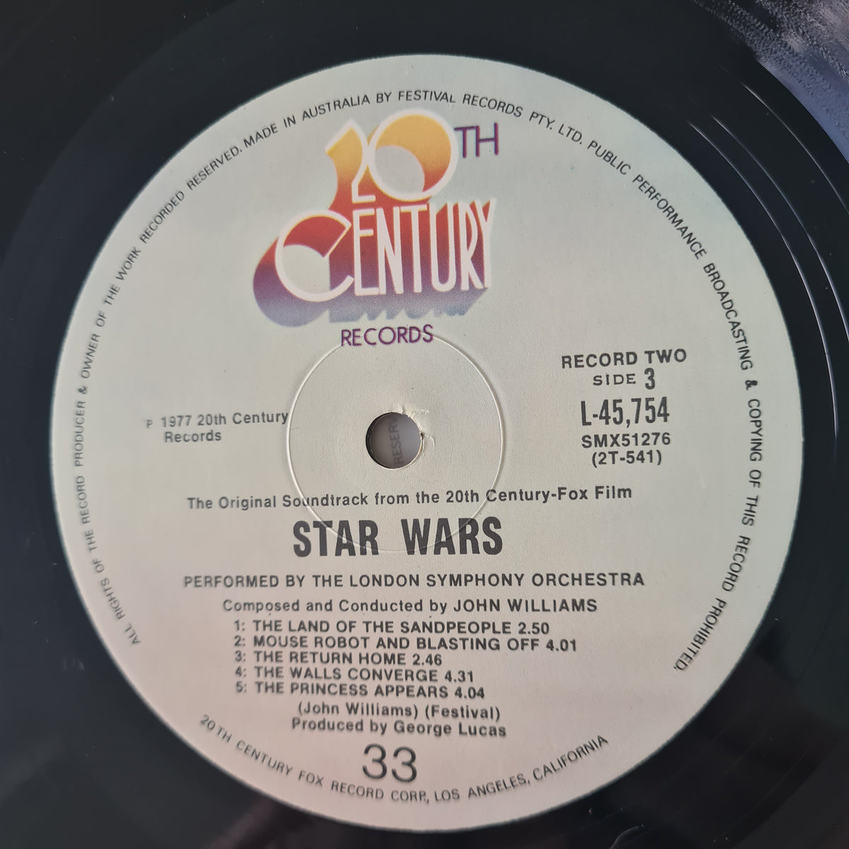 John Williams & The London Symphony Orchestra – Star Wars - 1977 (First Australian Pressing) - Vinyl Record 2LP