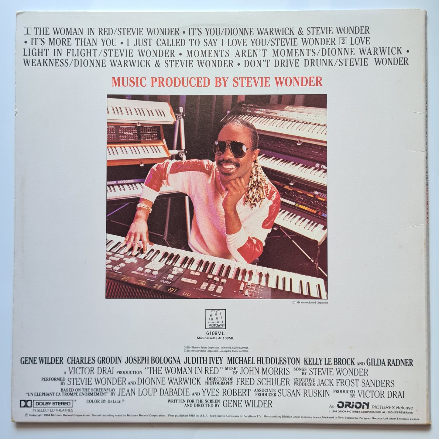 Stevie Wonder – The Woman In Red (Selections From The Original Motion Picture Soundtrack) - 1984 - Vinyl Record LP