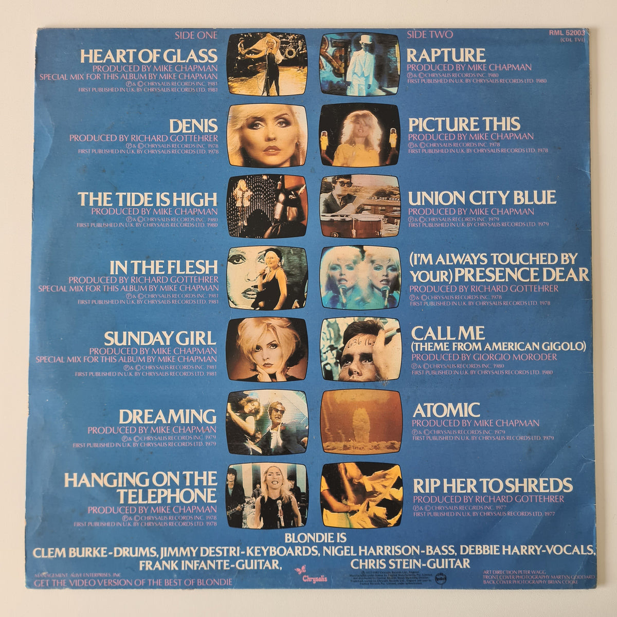 Blondie – Best Of Blondie - 1981 - Vinyl Record LP (see description)