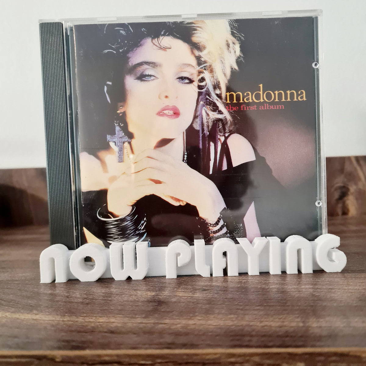 Now Playing CD Stand – Stylish White Display Holder for CD Cases - Free Postage by Sound Hound Records