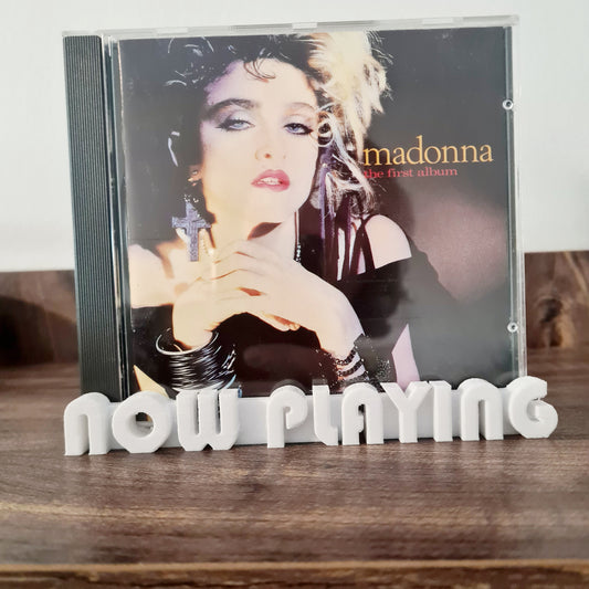 Now Playing CD Stand – Stylish White Display Holder for CD Cases - Free Postage by Sound Hound Records