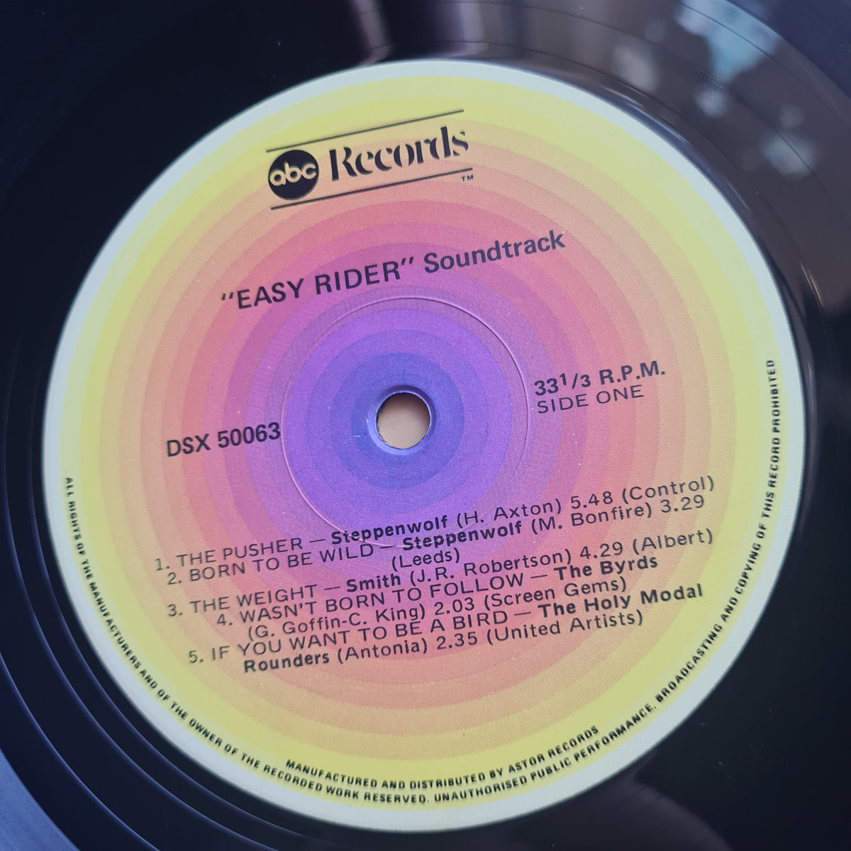 Various – Easy Rider (Music From The Soundtrack) - 1969 (70's Australian Reissue) - Vinyl Record LP