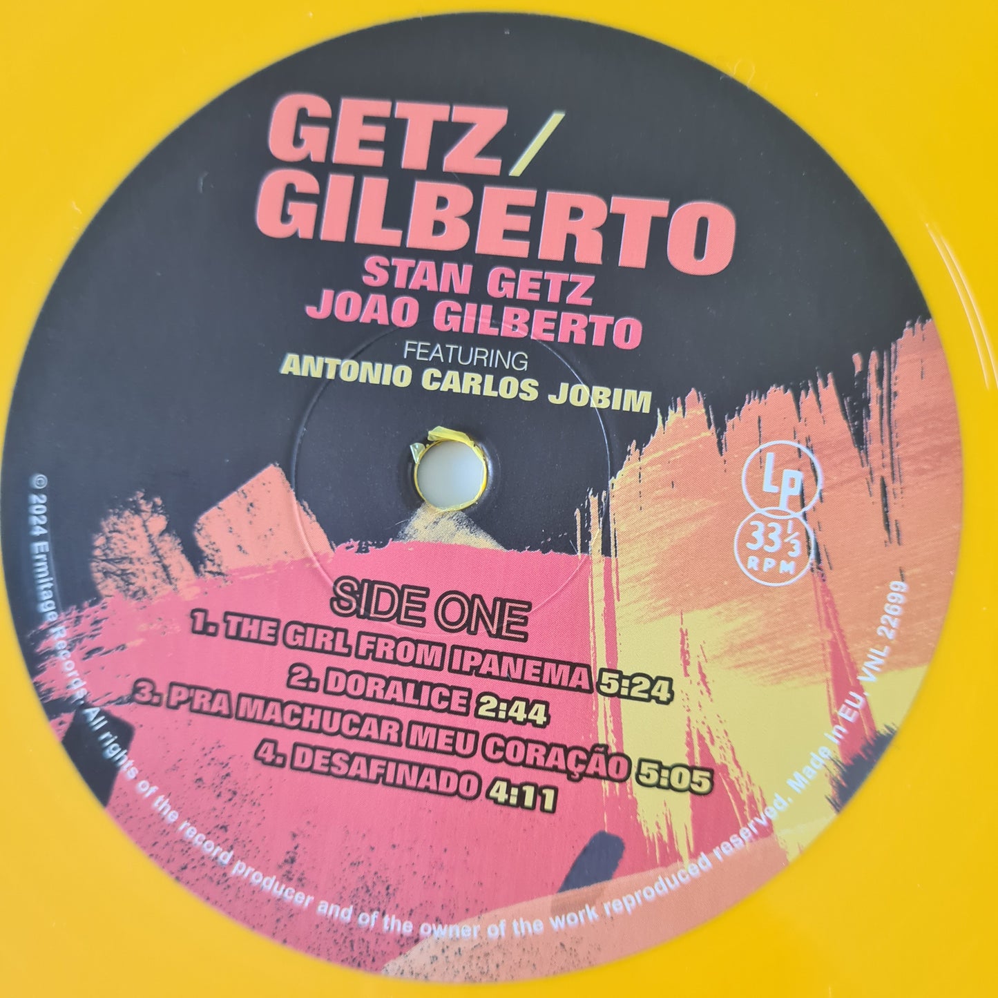 Stan Getz & João Gilberto Featuring Antonio Carlos Jobim  – Getz / Gilberto - 1964 (2024 Italian Yellow Vinyl Pressing) - Vinyl Record LP