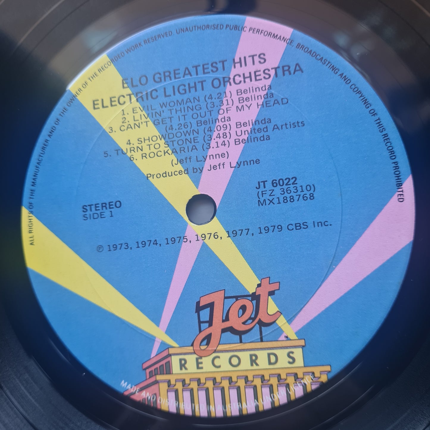 ELO – ELO's Greatest Hits - 1979 - Vinyl Record LP (excellent)