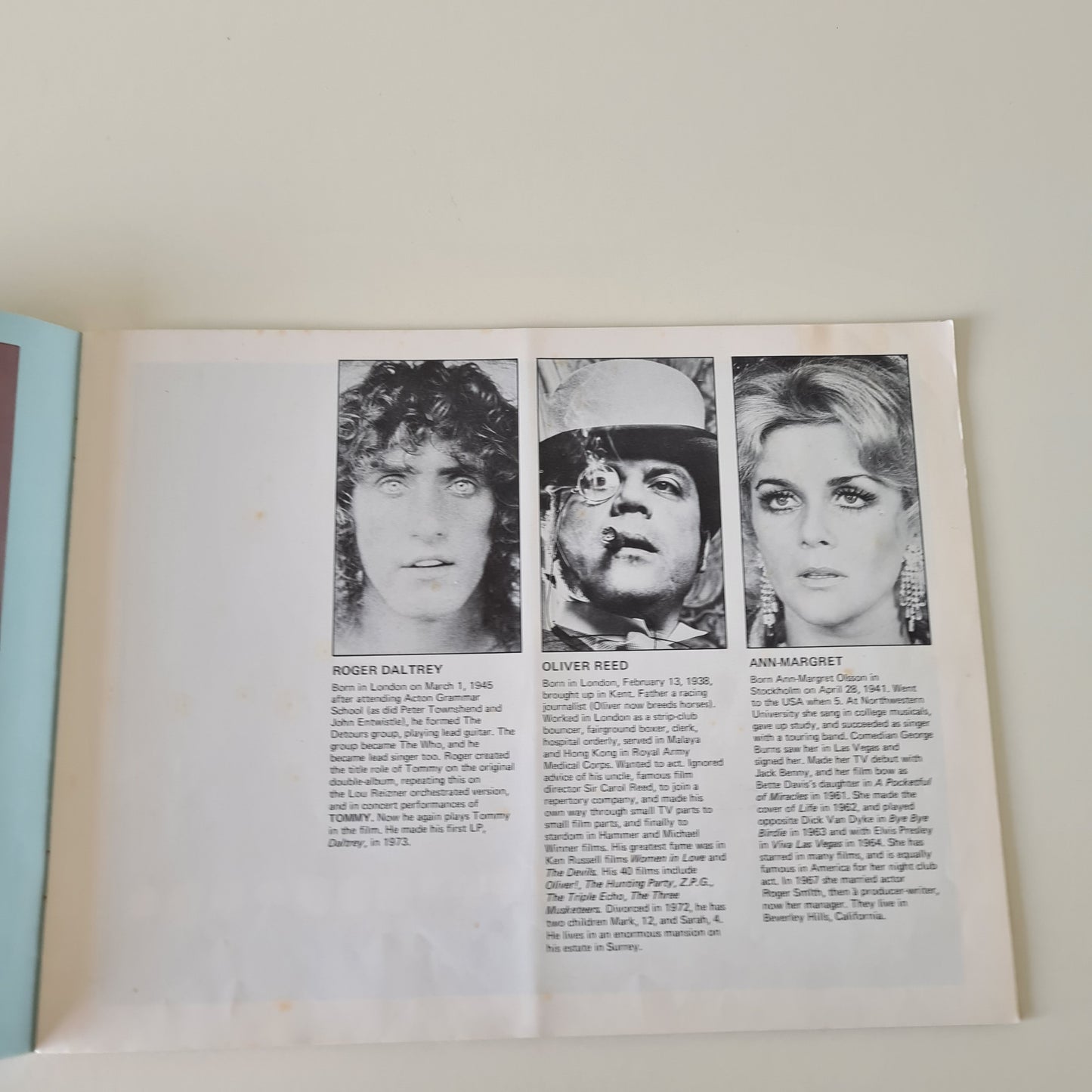 The Who – Tommy: The Movie - 1975 - Movie Cinema Program Booklet