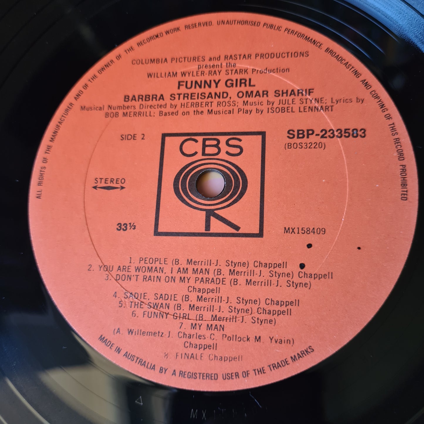 Jule Styne / Barbra Streisand / Omar Sharif – Funny Girl (The Original Sound Track Recording) - 1968 - Vinyl Record LP