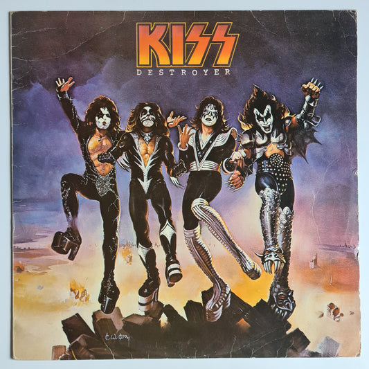 KISS – Destroyer - 1976 (2nd Australian Pressing Nov 1976) - Vinyl Record LP