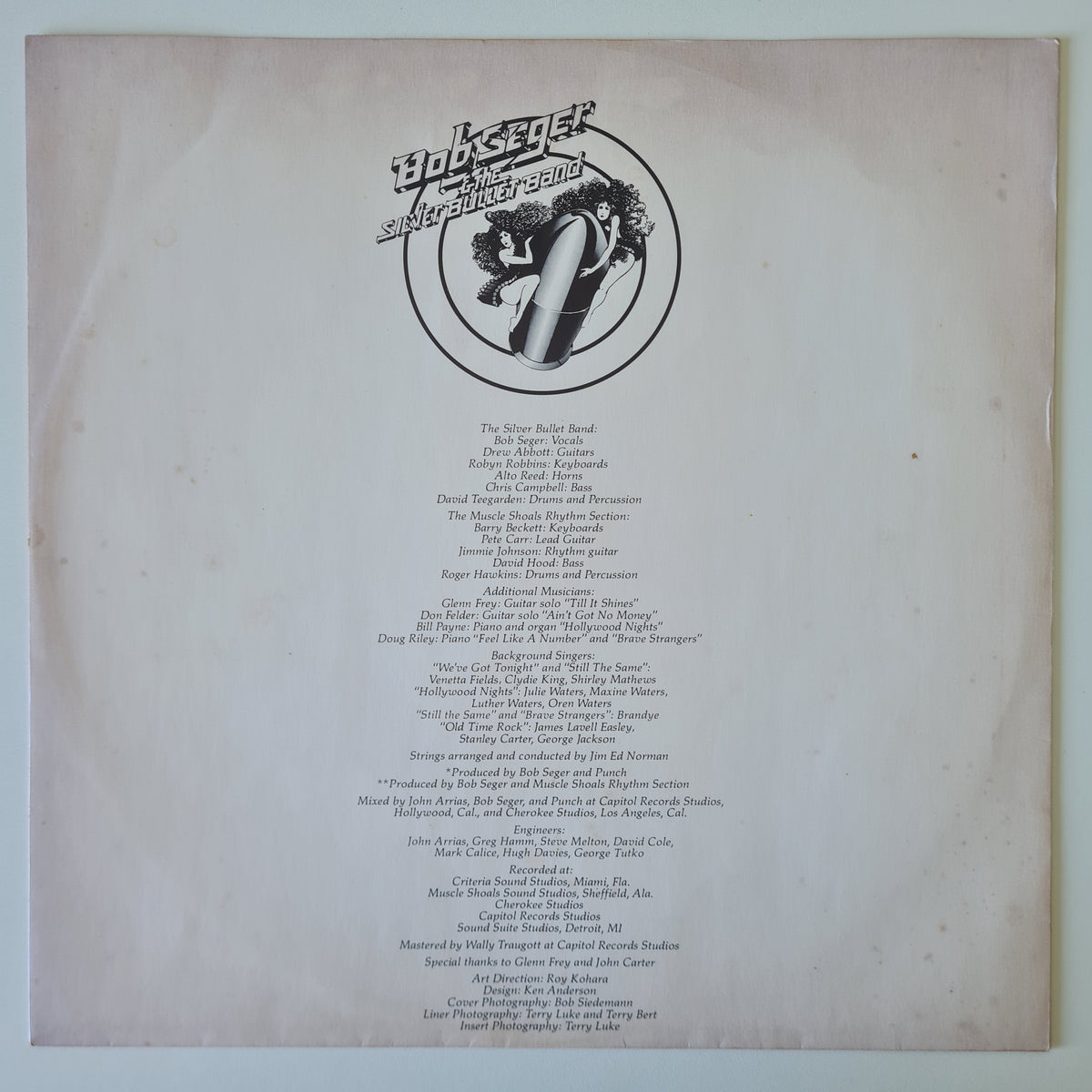 Bob Seger & The Silver Bullet Band – Stranger In Town - 1978 (Late 70's Australian reissue) - Vinyl Record LP