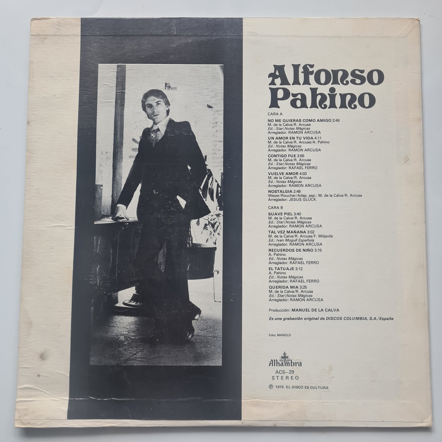 Alfonso Pahino - Alfonso Pahino - 1976 - Vinyl Record LP