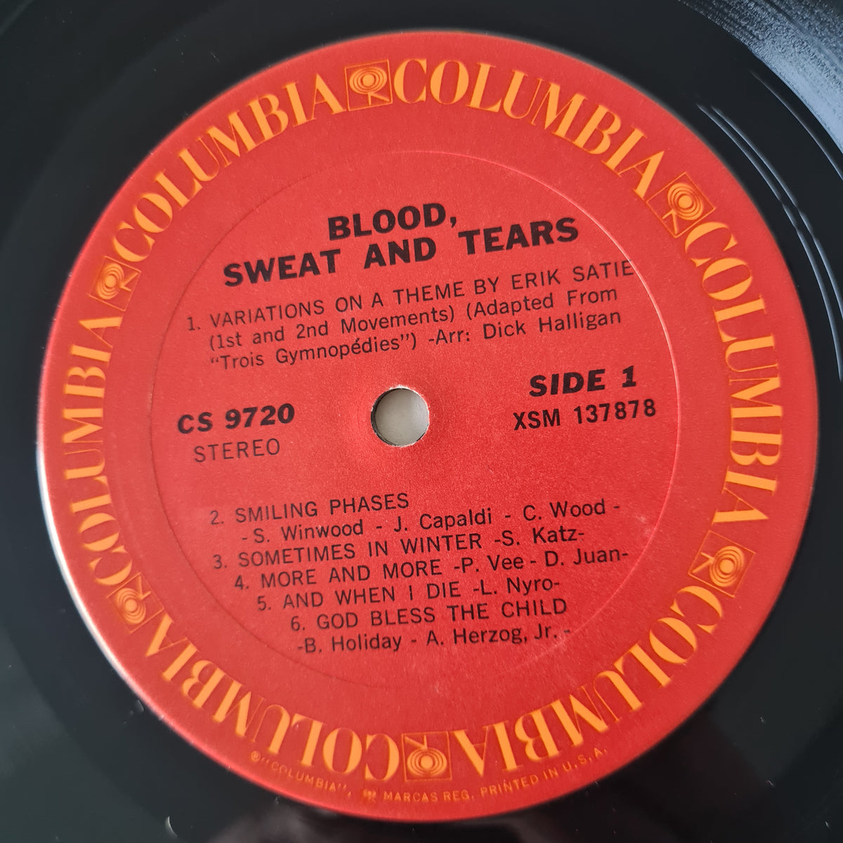 Blood, Sweat And Tears – Blood, Sweat And Tears - 1969 (USA Pressing) - Vinyl Record LP