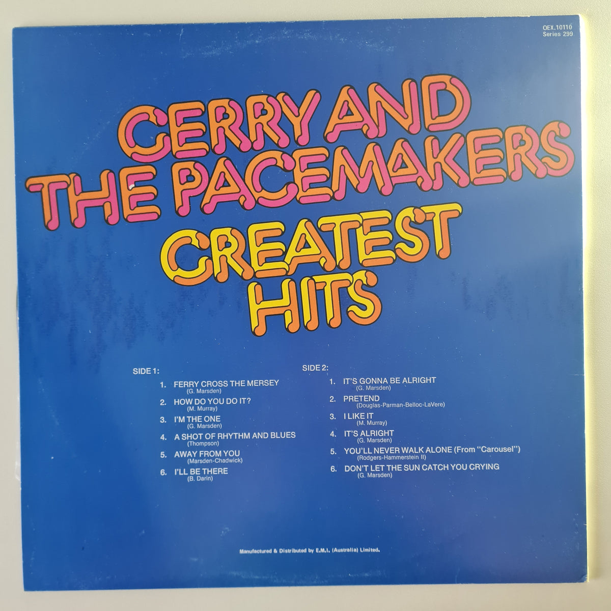Gerry & The Pacemakers – Greatest Hits - 1965 (1975 Australian Pressing) - Vinyl Record LP (near mint)