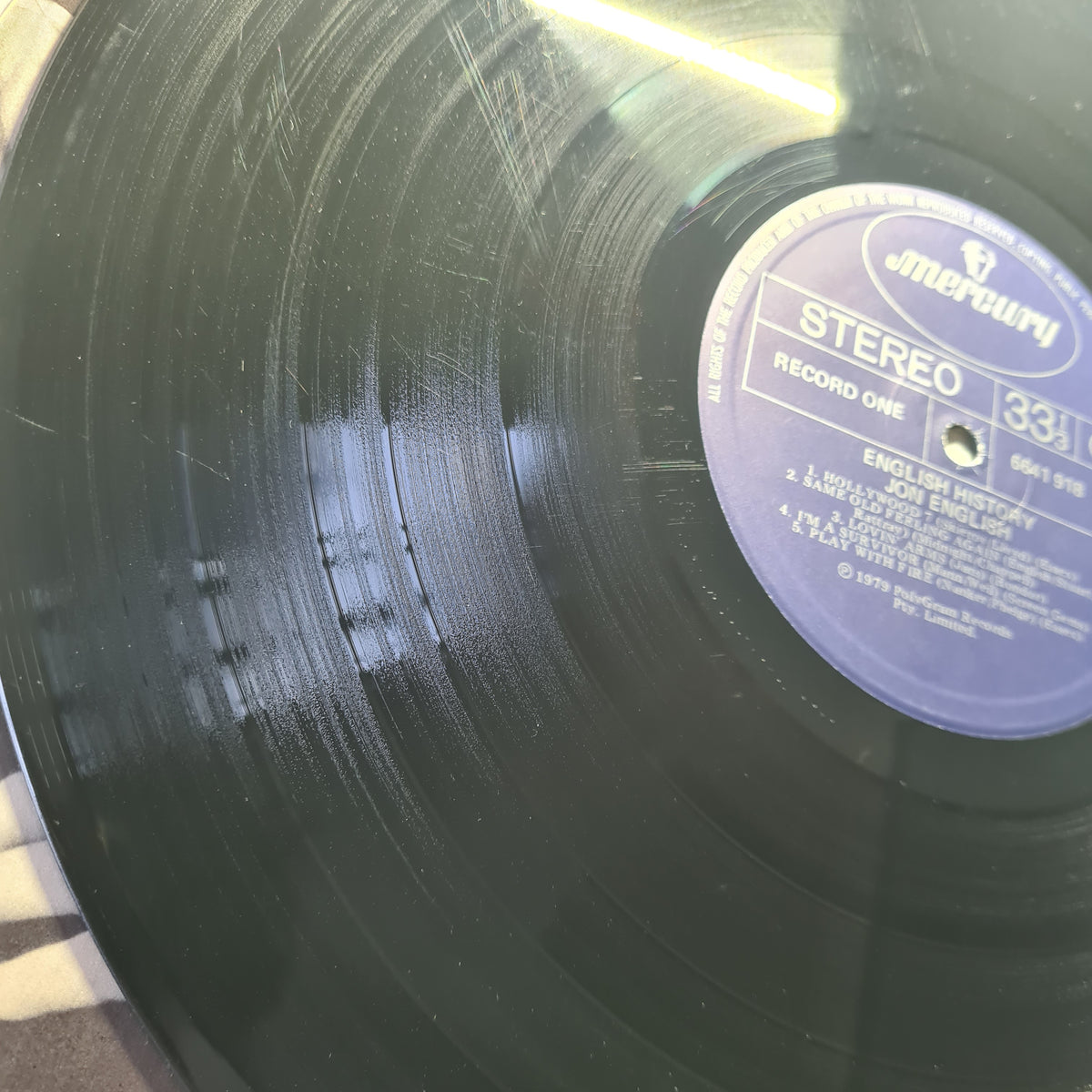 Jon English – English History - 1979 - Vinyl Record LP