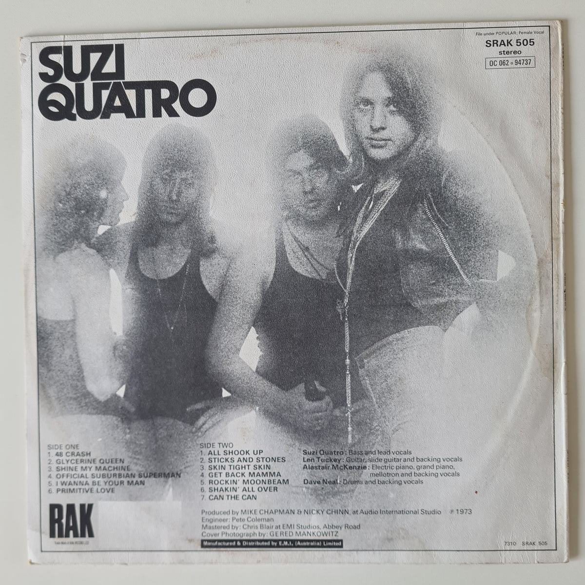 Suzi Quatro – Can The Can - 1973 - Vinyl Record LP
