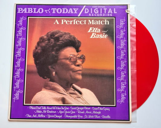 Ella Fitzgerald & Basie – A Perfect Match - 1980 - Vinyl Record LP (Red Vinyl)