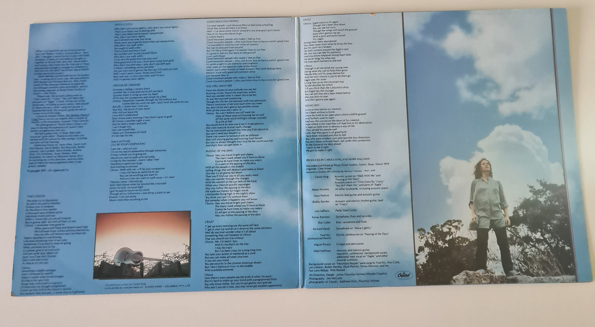 Carole King – Touch The Sky - 1979 - Vinyl Record LP