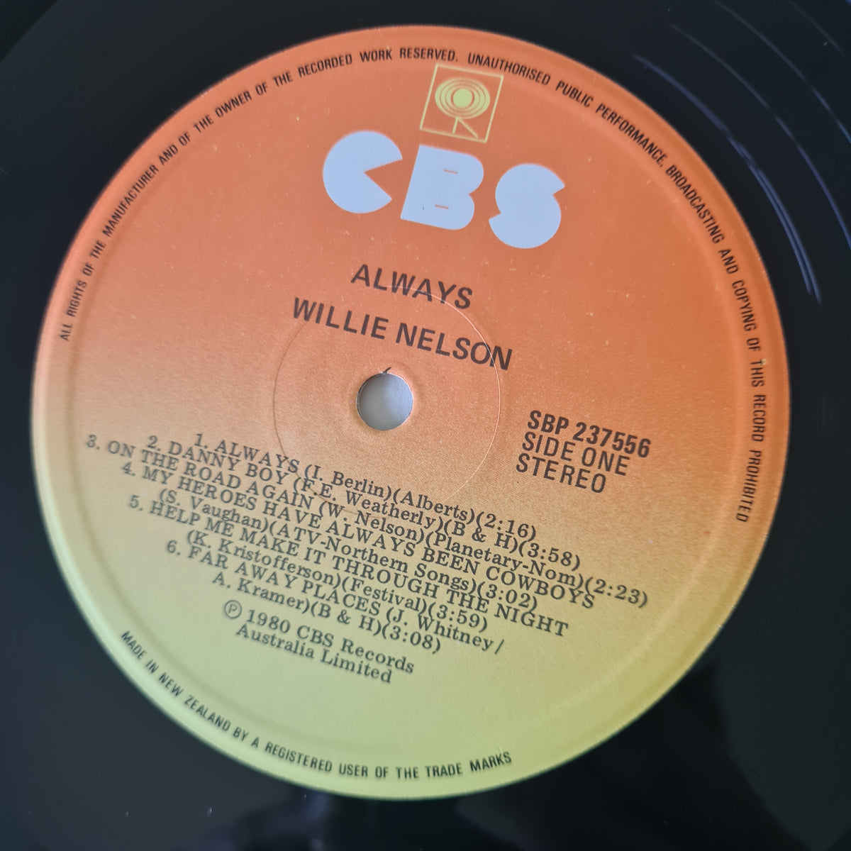 Willie Nelson – Always - 1980 (Rare New Zealand Gatefold Pressing) - Vinyl Record LP