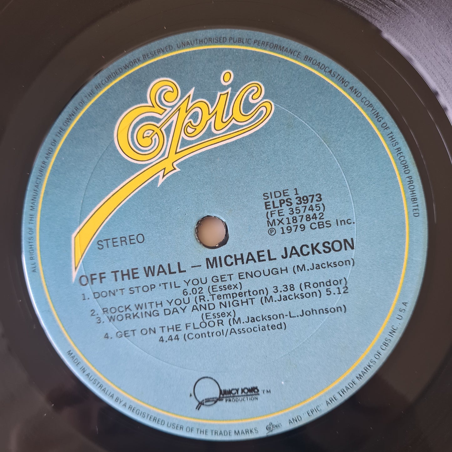 Michael Jackson – Off The Wall - 1979 (First Australian Pressing with RARE original Poster)- Vinyl Record LP