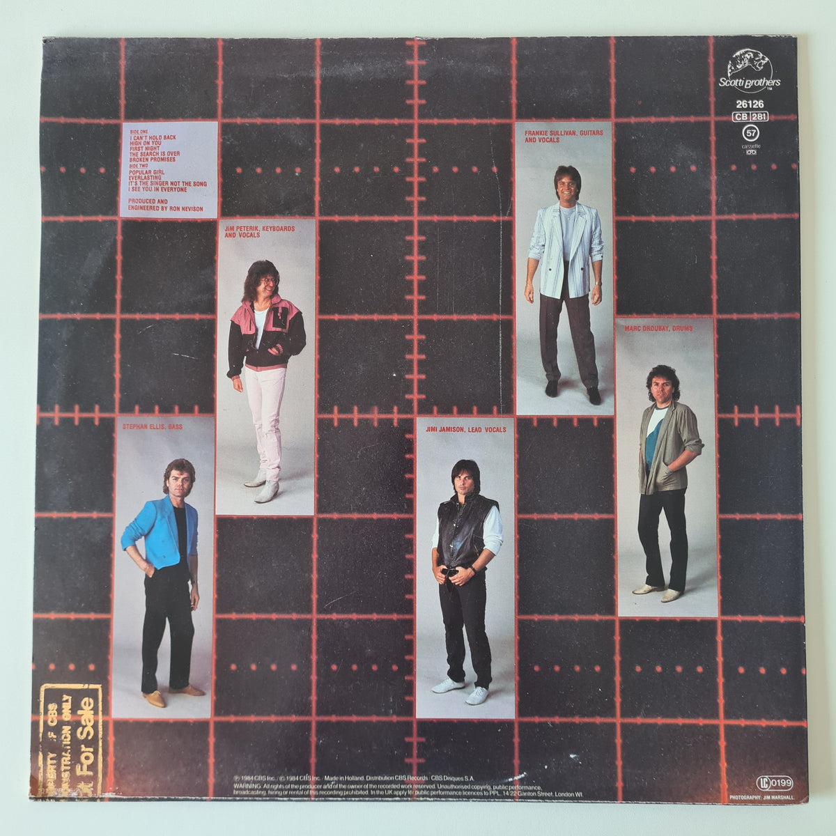Survivor – Vital Signs- 1984 (UK Pressing) - Vinyl Record LP