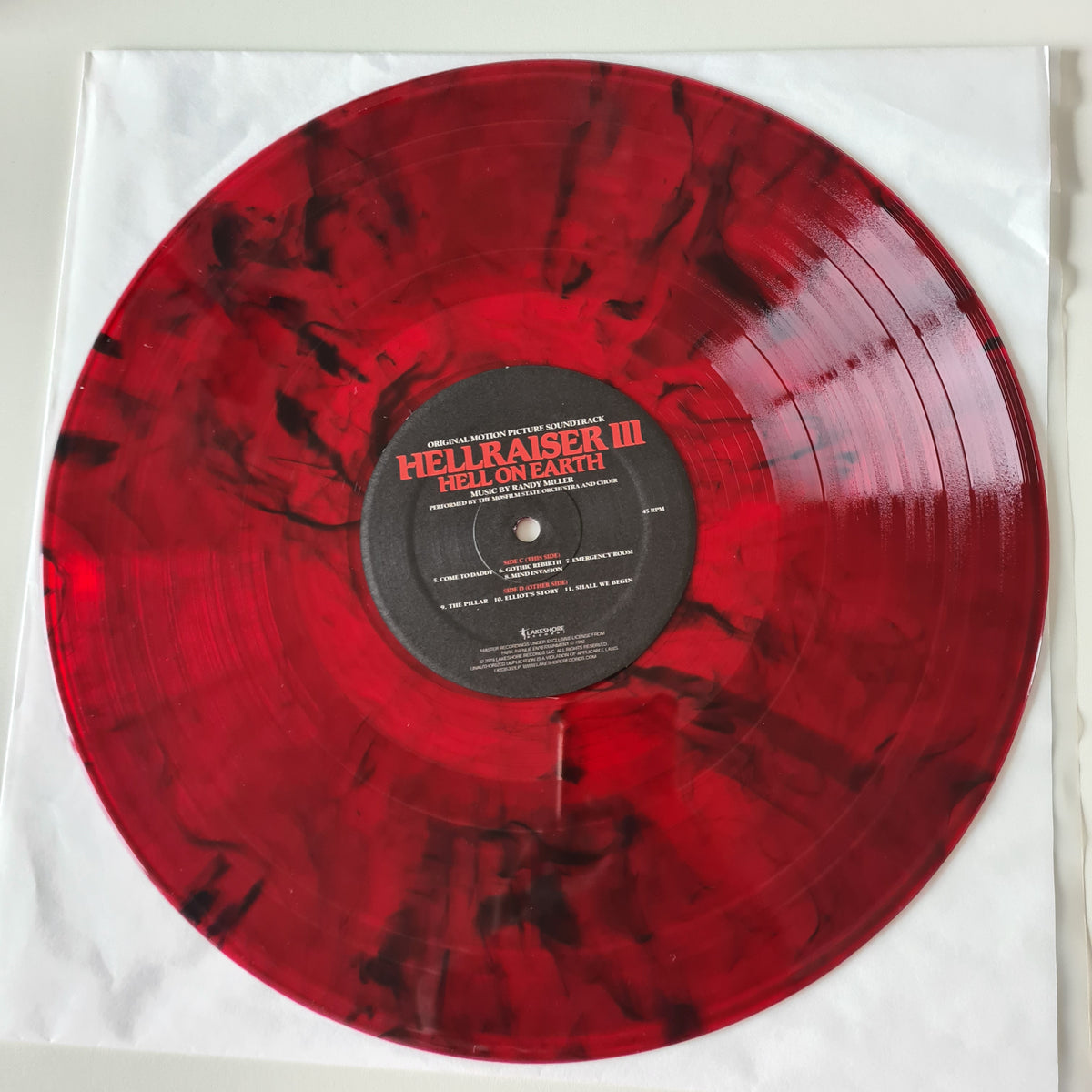 Randy Miller – Hellraiser III: Hell On Earth (Original Motion Picture Soundtrack) - 1992 (2019 USA Blood Red Vinyl Pressing)- Vinyl Record 2LP