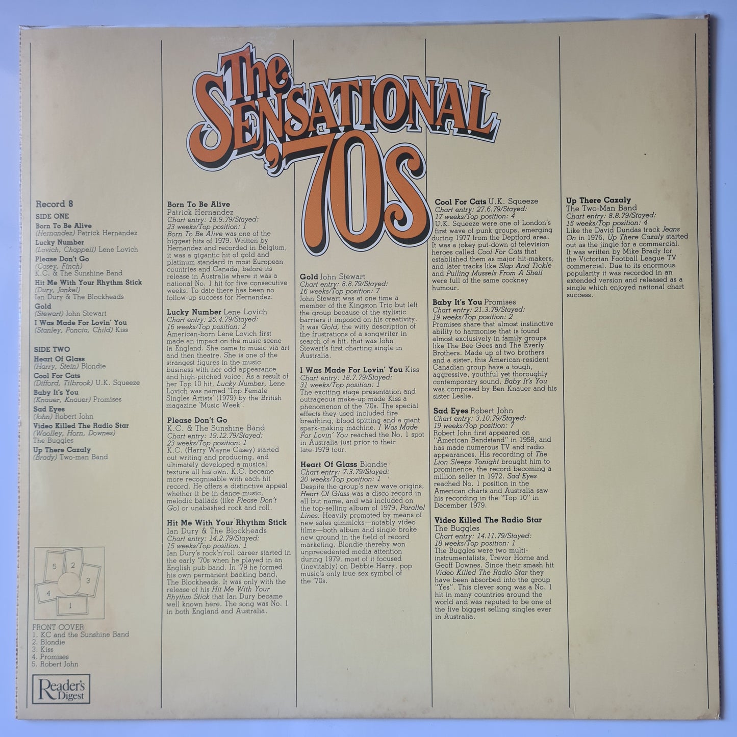 Various - Readers Digest: The Sensational '70s - 1981 - Vinyl Record 8LP BOX SET