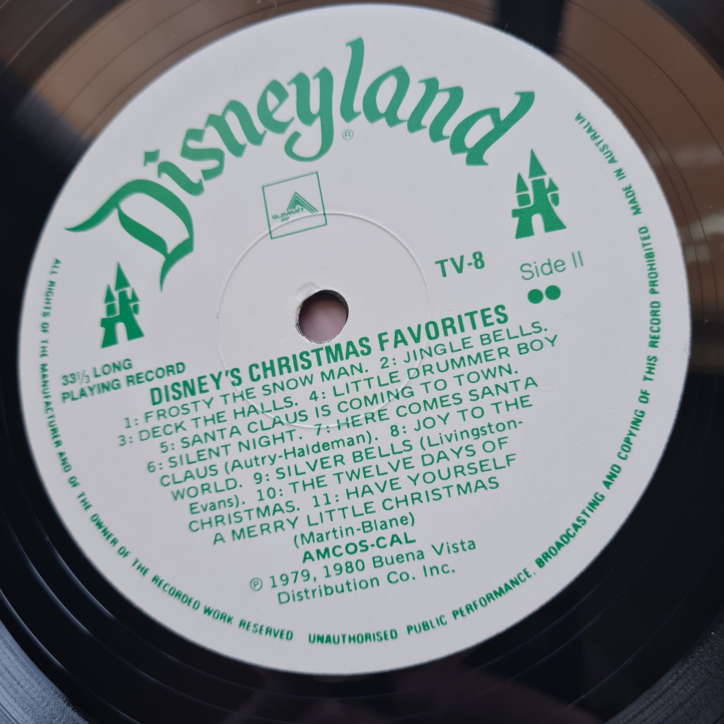 Larry Groce, The Mike Sammes Singers & The Disneyland Children's Sing-Along Chorus – Disney's Christmas Favorites - 1979 (1980 Australian Pressing) - Vinyl Record LP (near mint)