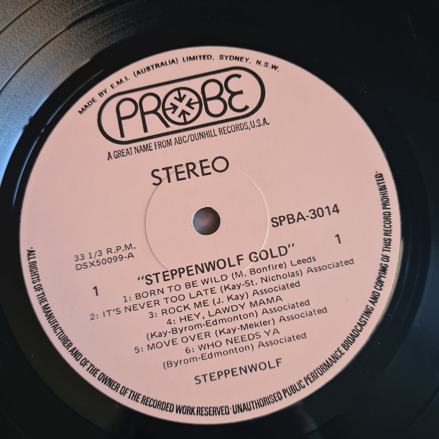 Steppenwolf – Steppenwolf Gold: Their Greatest Hits - 1972 (Australian Pressing) - Vinyl Record LP