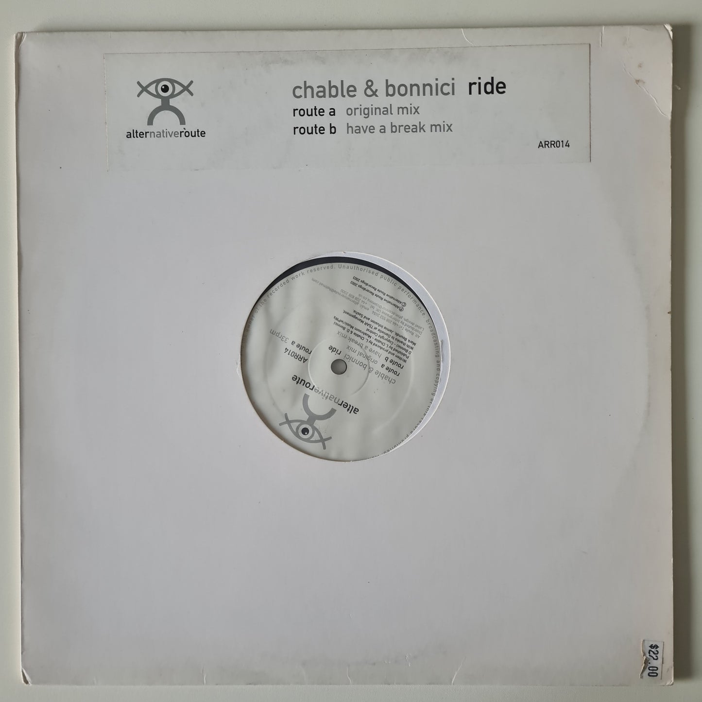 Chable & Bonnici – Ride - 2003 - Vinyl Record 12" Maxi Single