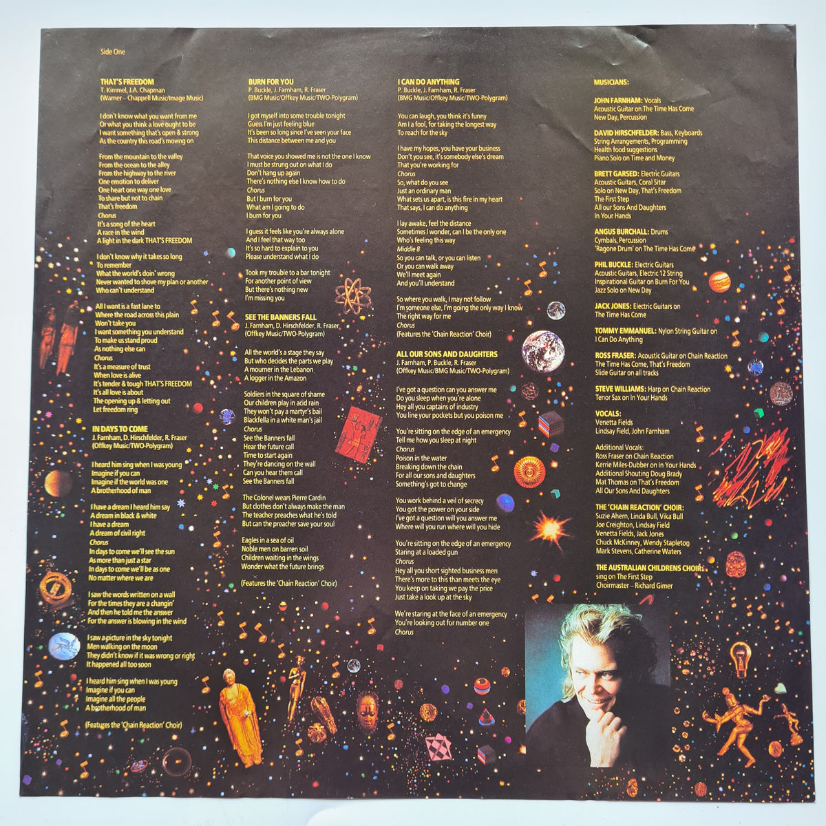 John Farnham – Track By Track Interview Disc Chain Reaction - 1990 (Rare Promo Pressing) - Vinyl Record LP
