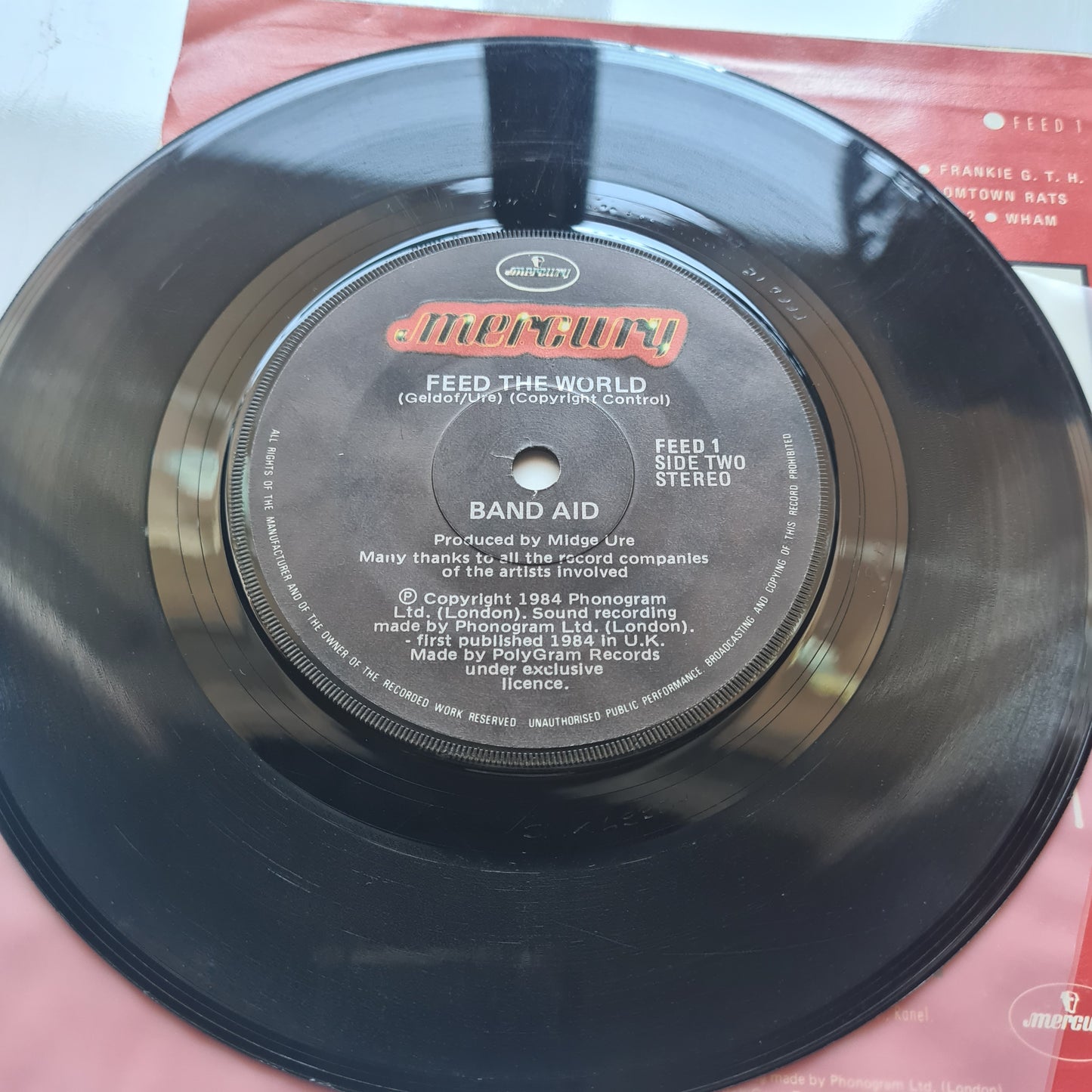 Band Aid – Do They Know It's Christmas? - 1984 - Vinyl Record (7inch Single)