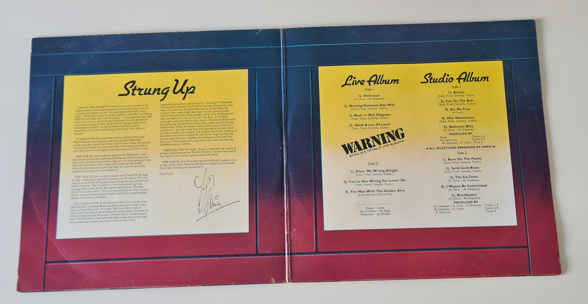 Sweet – Strung Up (Studio Album/ Live Album) - 1975 - Vinyl Record 2LP