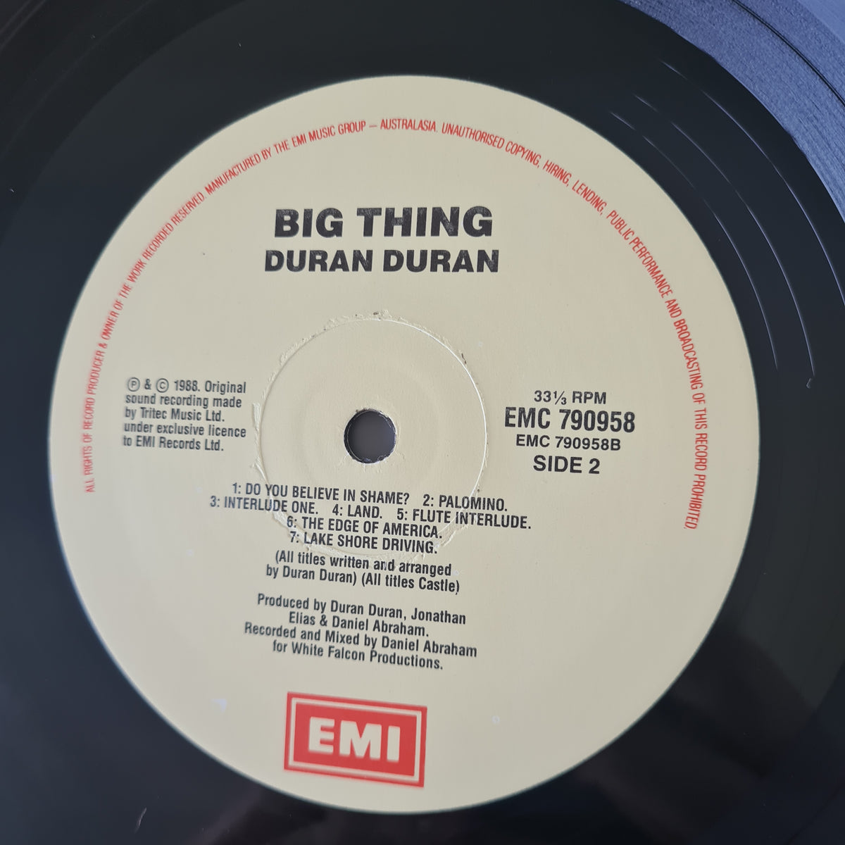Duran Duran – Big Thing - 1988 - Vinyl Record LP