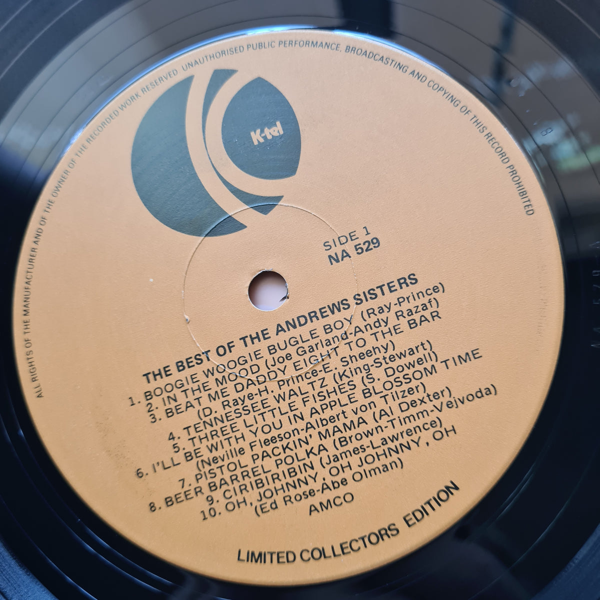 The Andrew Sisters – The Best Of The Andrew Sisters - 1980's Australian Pressing - Vinyl Record LP
