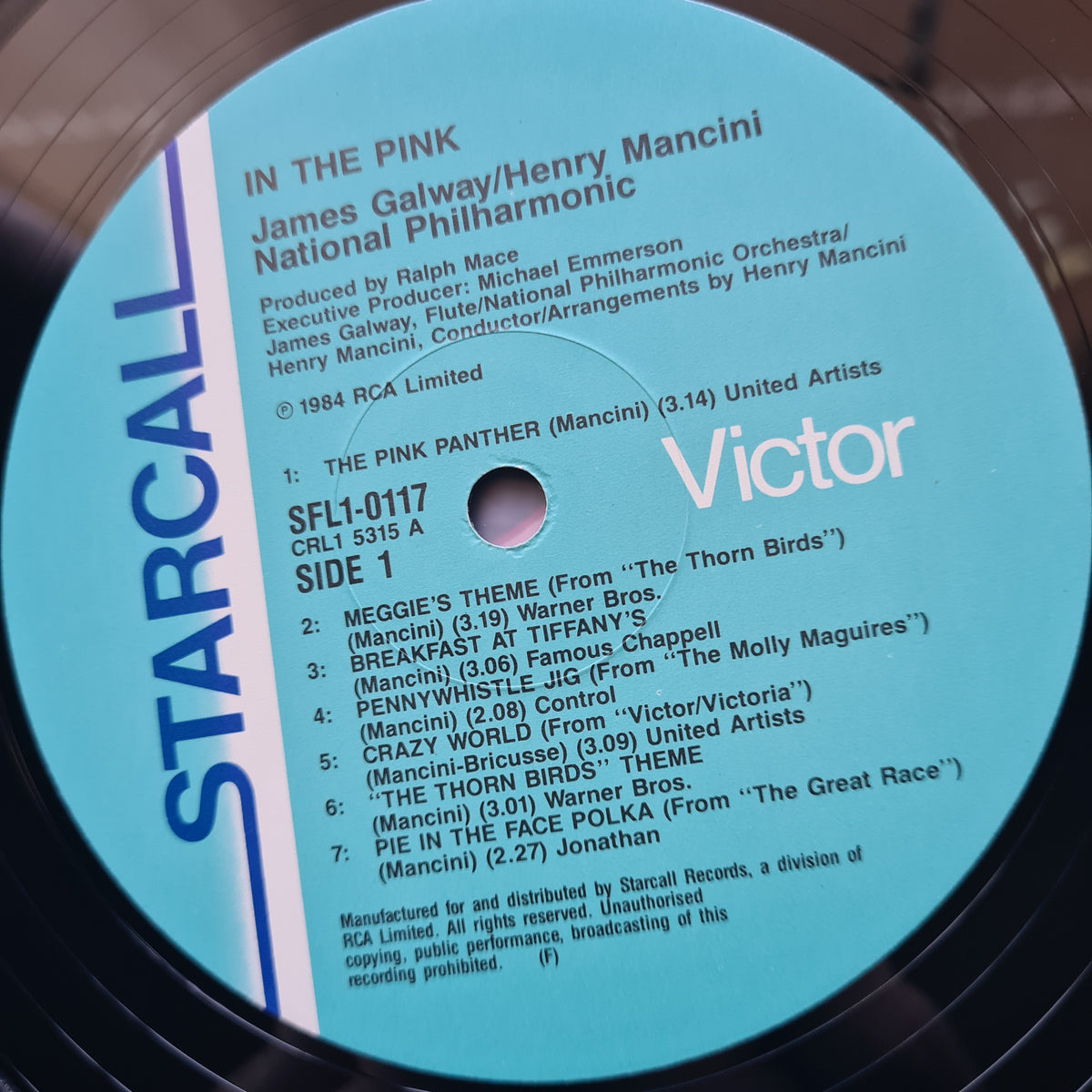 James Galway & Henry Mancini – In The Pink (Pink Panther) - 1984 - Vinyl Record LP