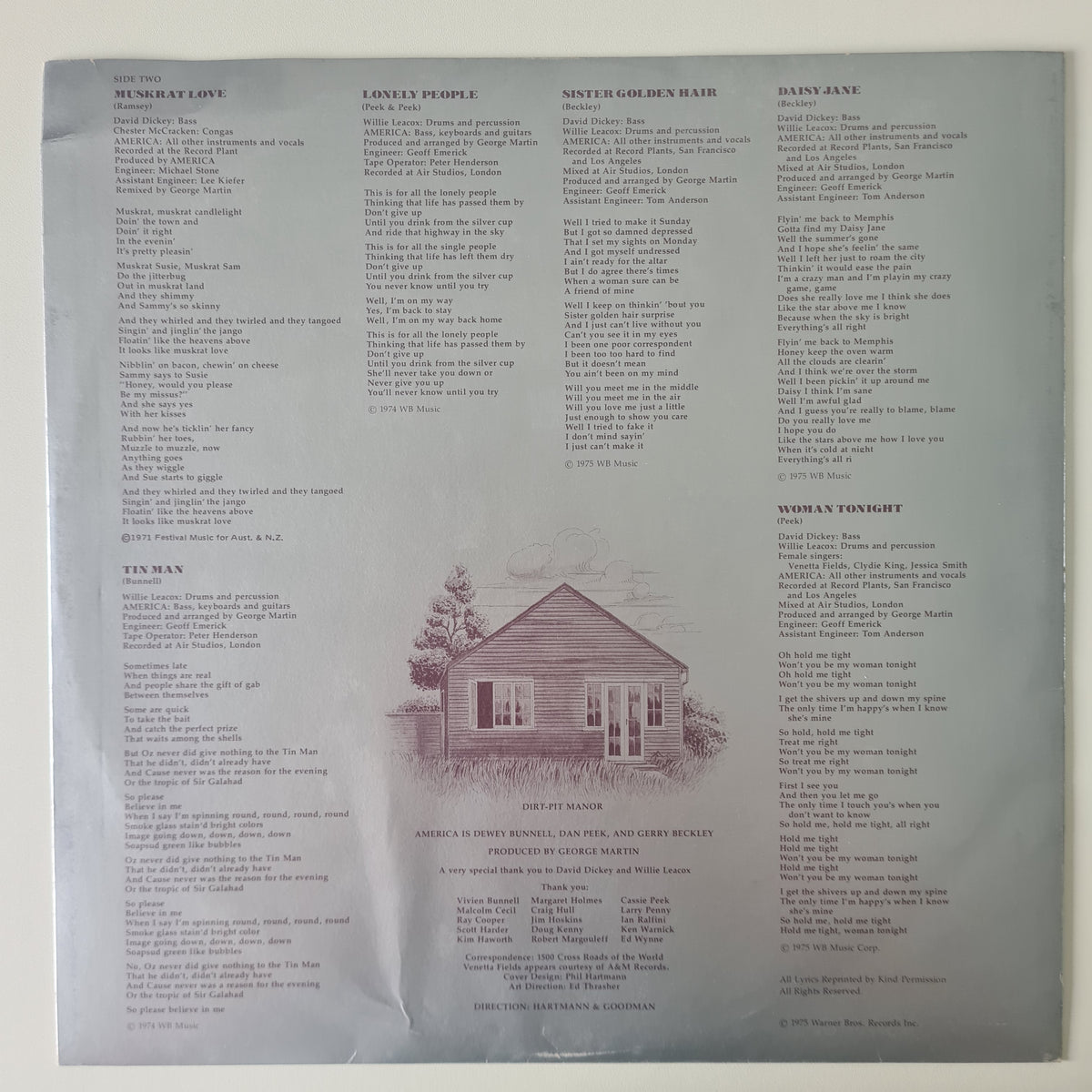 America – History: America's Greatest Hits - 1975 (Late 70's Australian Reissue) - Vinyl Record LP