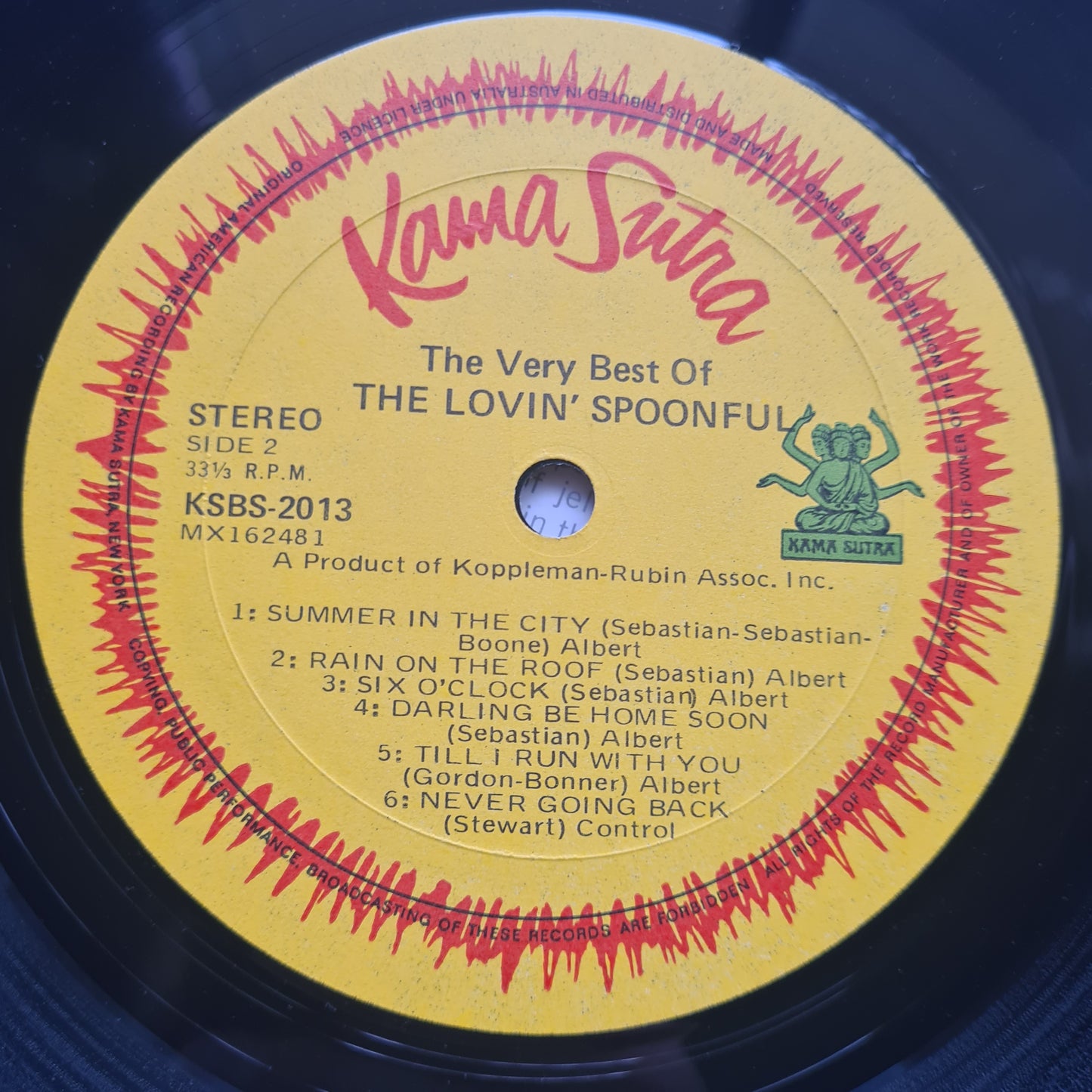 The Lovin' Spoonful – The Very Best Of The Lovin' Spoonful - 1970 - Vinyl Record LP (near mint)