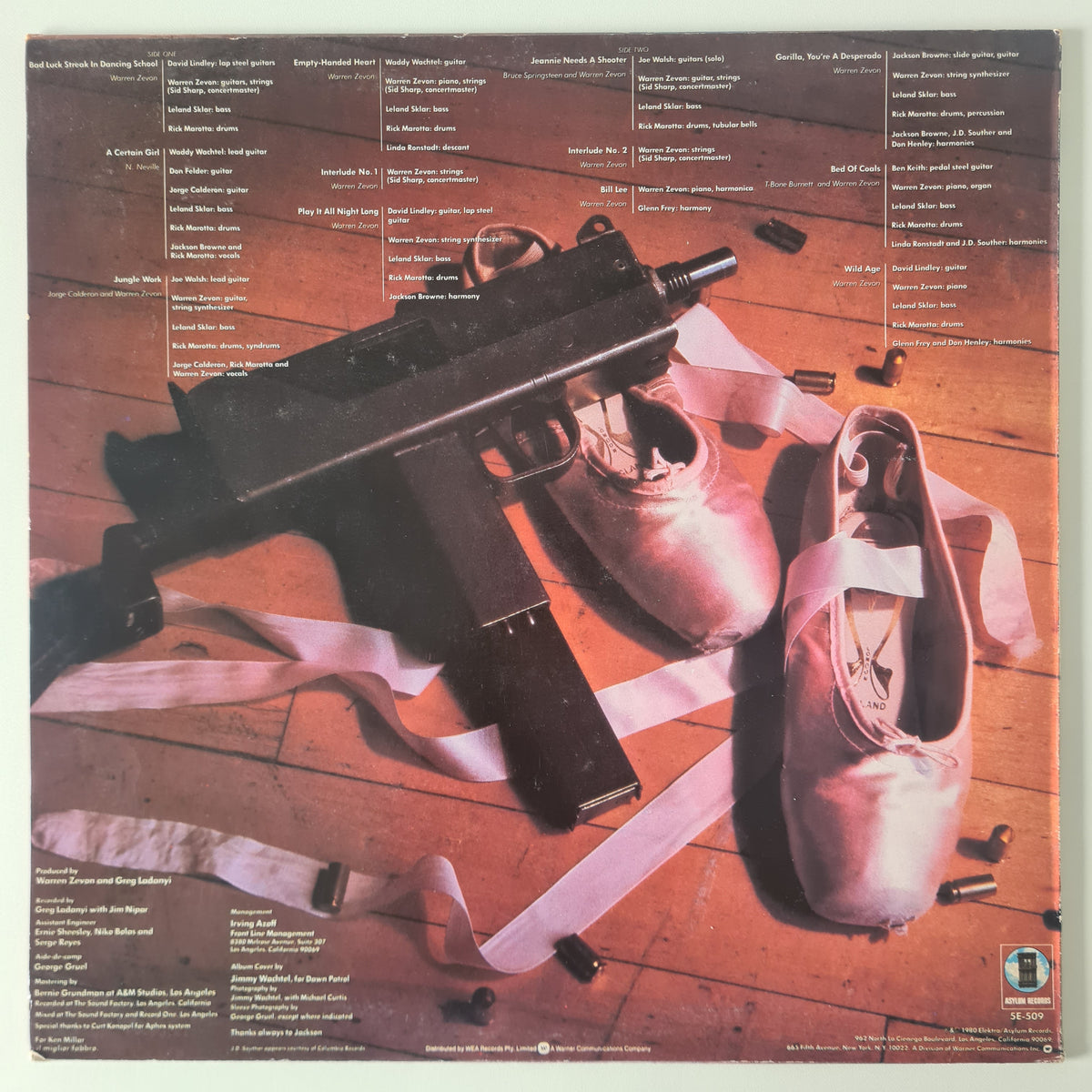Warren Zevon – Bad Luck Streak In Dancing School - 1980 - Vinyl Record LP