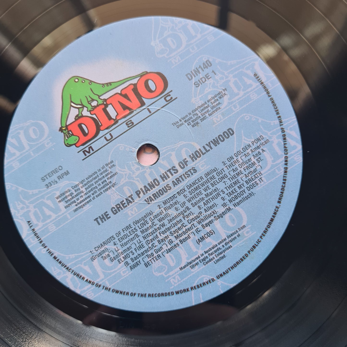 Various – The Great Piano Hits Of Hollywood - Vinyl Record LP (Near Mint)