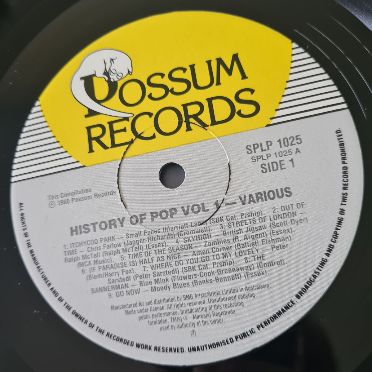 Various Artists – The History Of Pop Vol One - 1988 (Australian Only Pressing) - Vinyl Record LP by Sound Hound Records