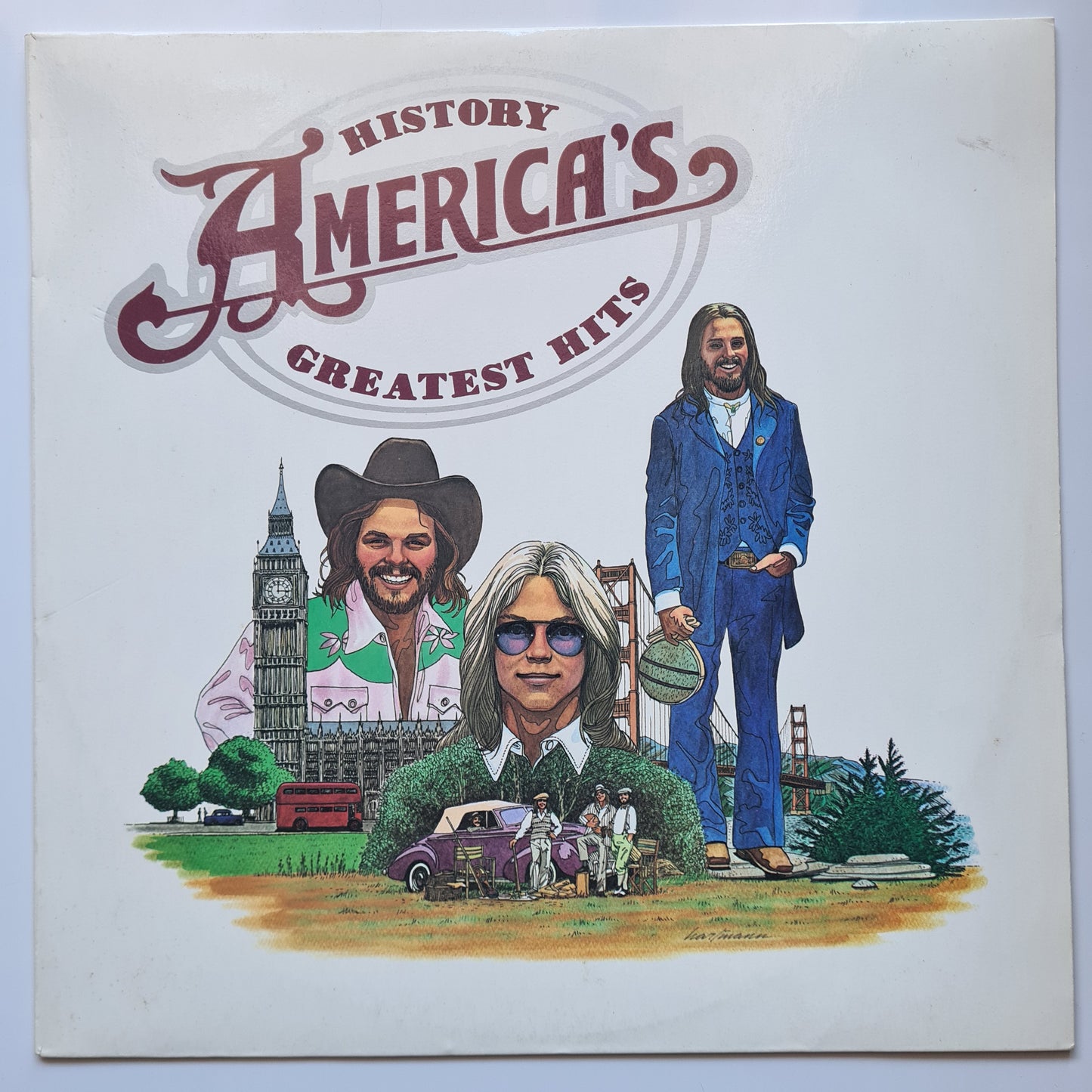 America – History: America's Greatest Hits - 1975 (1st Australian Pressing) - Vinyl Record LP