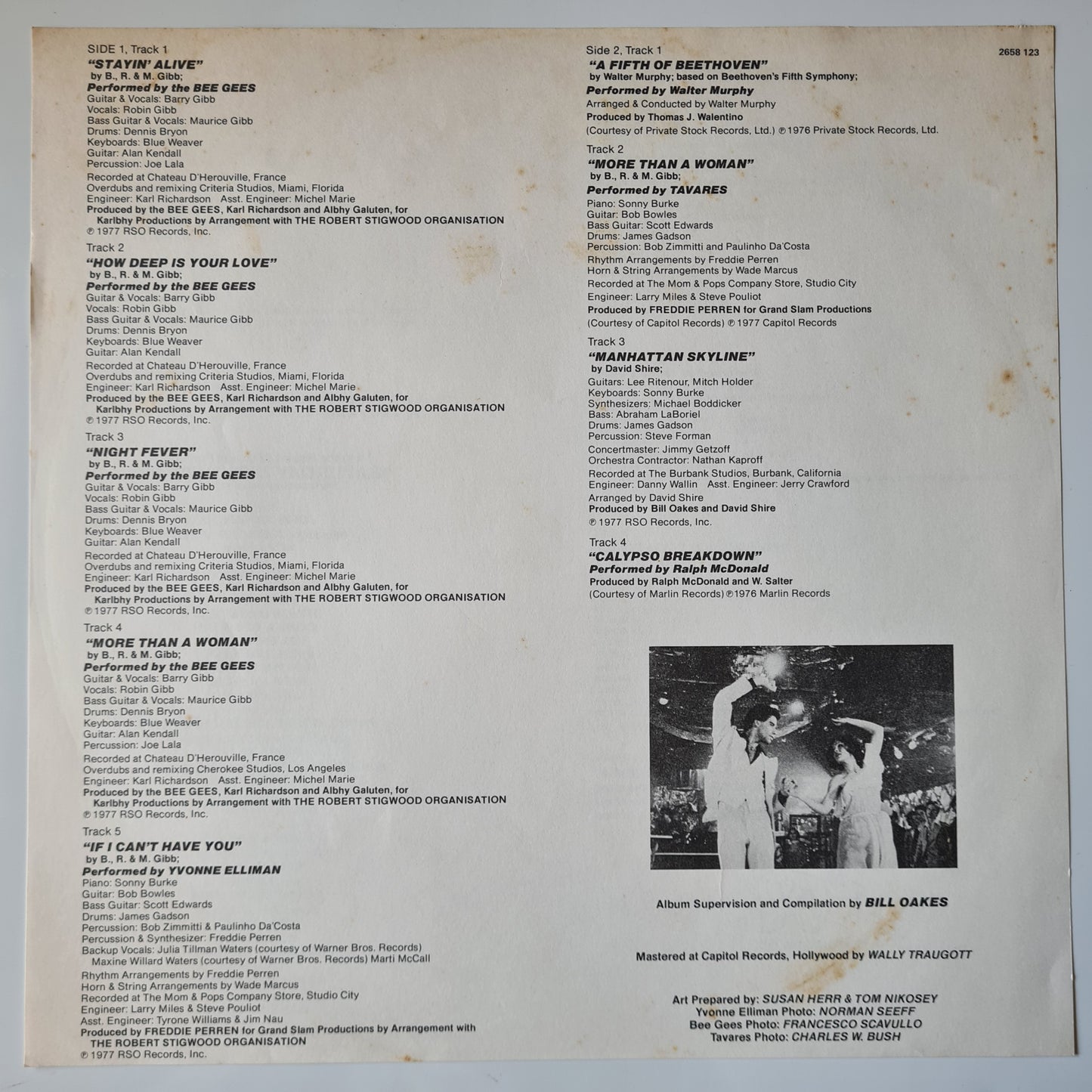 Bee Gees - Saturday Night Fever – The Original Movie Soundtrack - 1977 (Australian Pressing) - Vinyl Record 2LP
