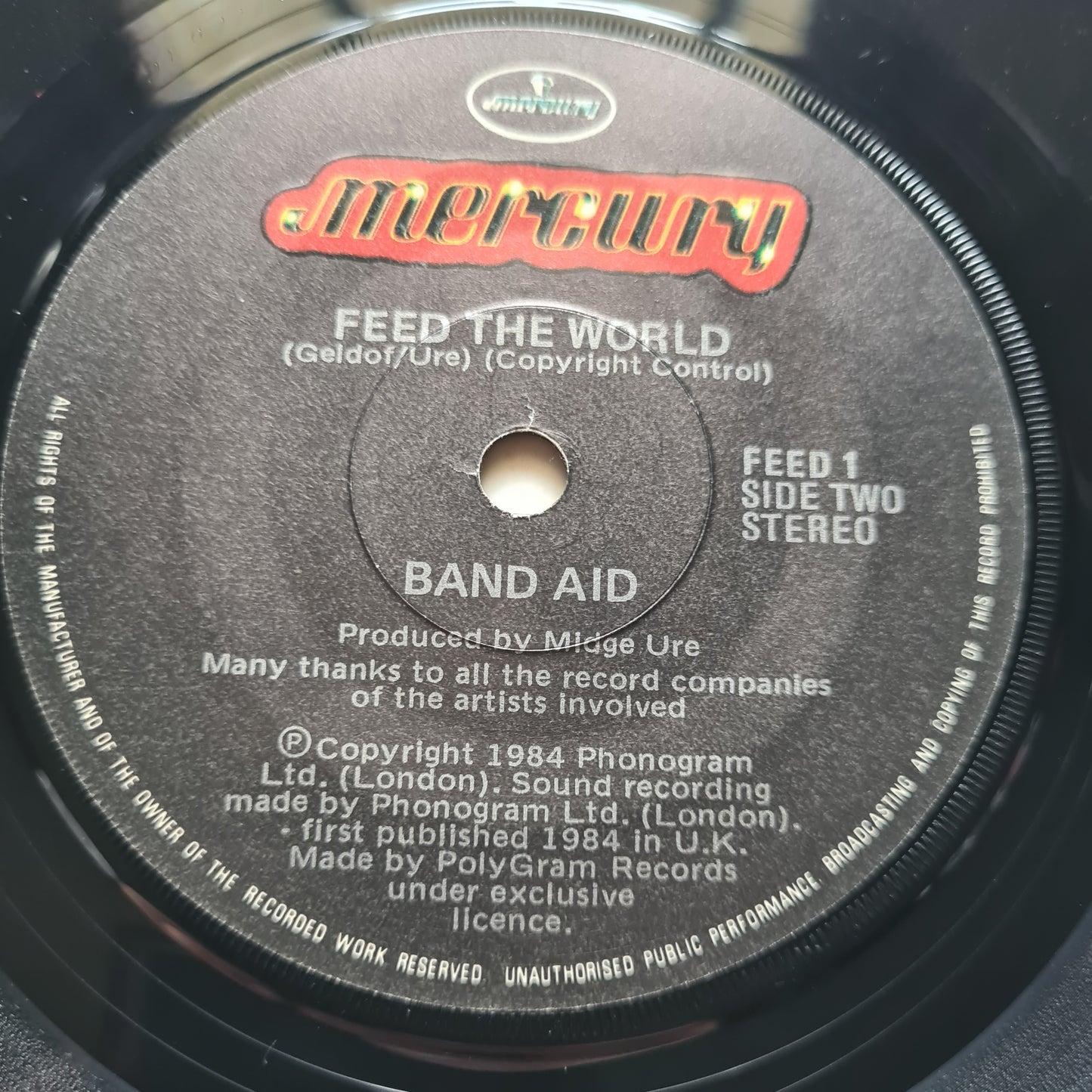 Band Aid – Do They Know It's Christmas? - 1984 - Vinyl Record (7inch Single)