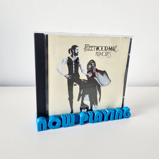Now Playing CD Stand – Stylish Blue Display Holder for CD Cases - Free Postage