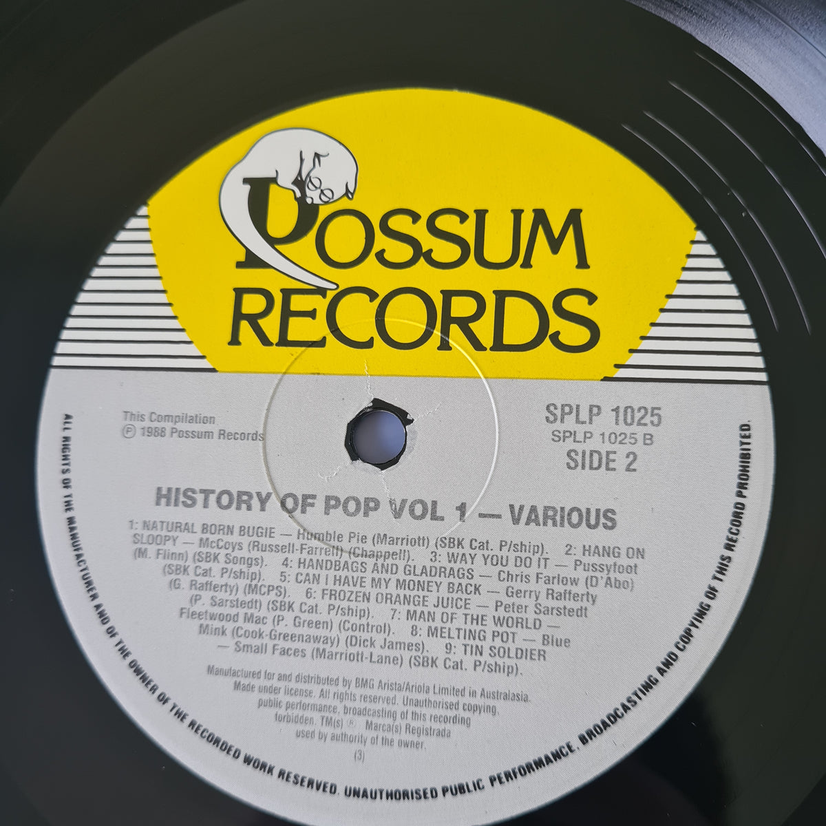 Various Artists – The History Of Pop Vol One - 1988 (Australian Only Pressing) - Vinyl Record LP by Sound Hound Records