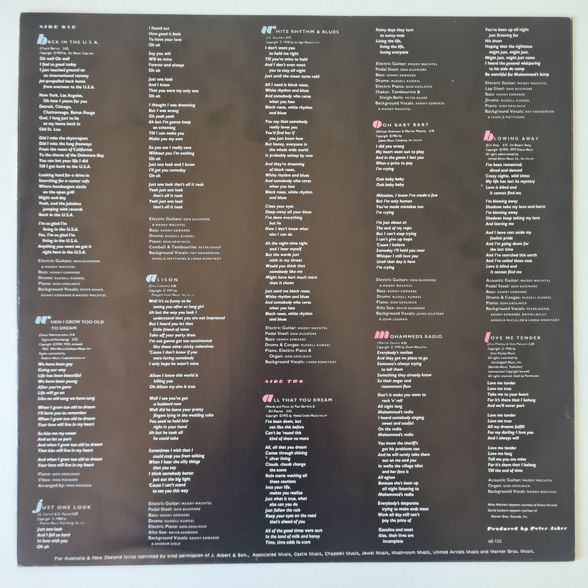 Linda Ronstadt – Living In The USA - 1978 (Gatefold) - Vinyl Record LP