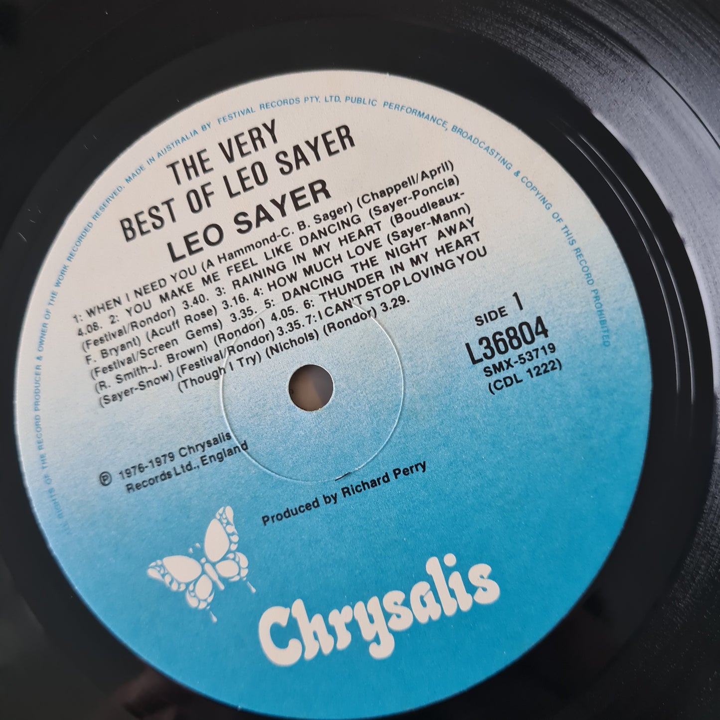 Leo Sayer – The Very Best Of Leo Sayer - 1979 - Vinyl Record LP