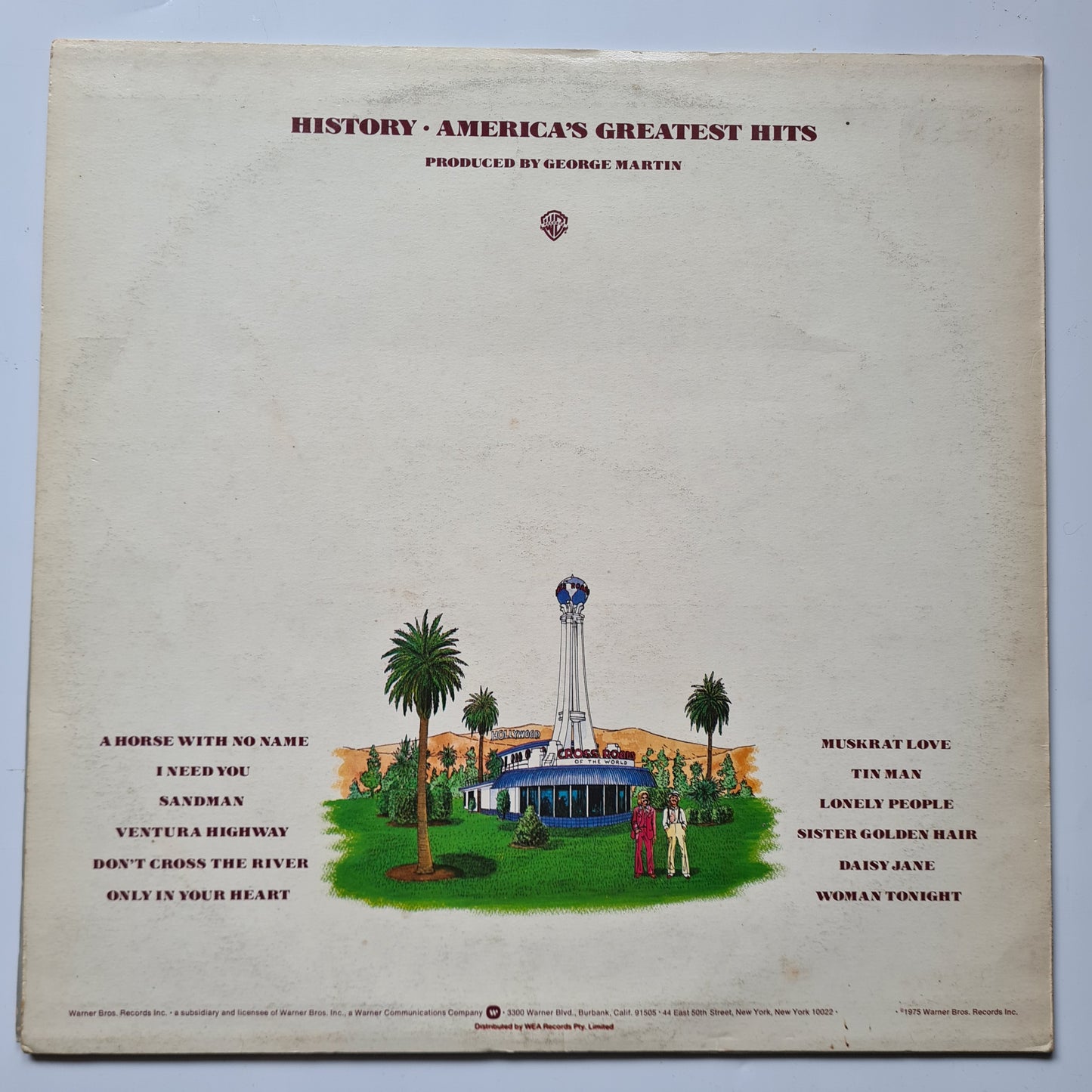 America – History: America's Greatest Hits - 1975 (Late 70's Australian Reissue) - Vinyl Record LP
