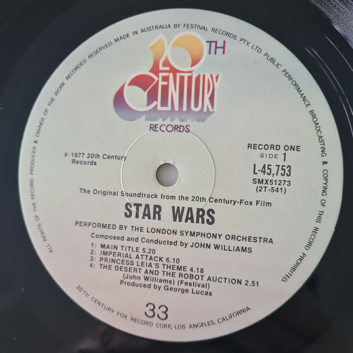 John Williams & The London Symphony Orchestra – Star Wars - 1977 (First Australian Pressing) - Vinyl Record 2LP