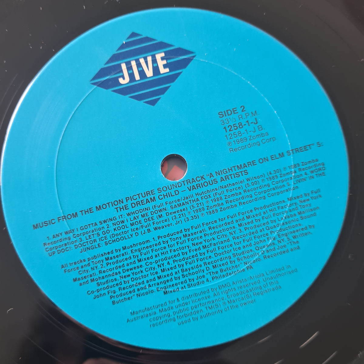 Various – A Nightmare On Elm Street 5: The Dream Child (Music From The New Line Cinema Motion Picture Soundtrack) - 1989 - Vinyl Record LP