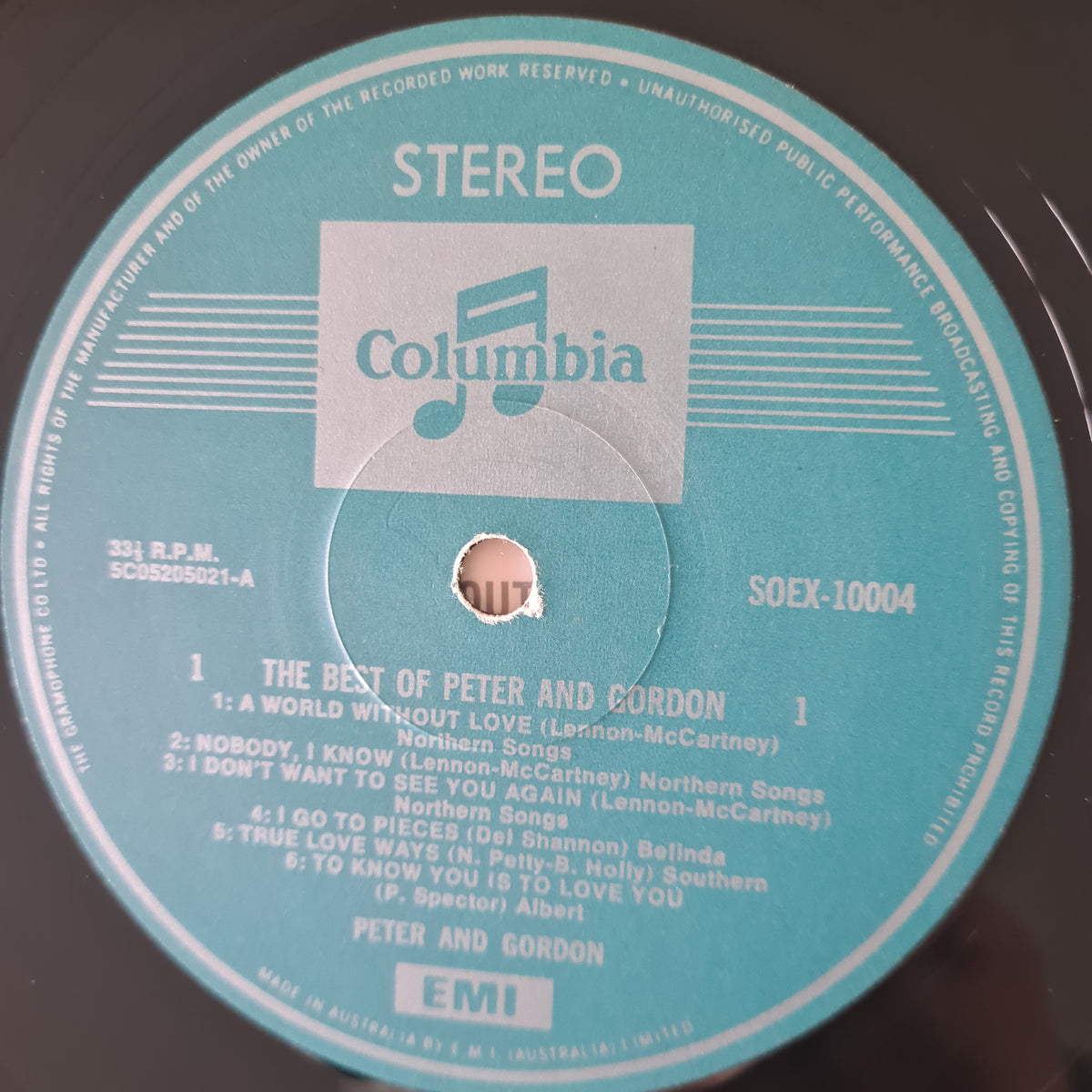 Peter & Gordon – The Best Of Peter & Gordon - 1972 (Australian reissue) - Vinyl Record LP